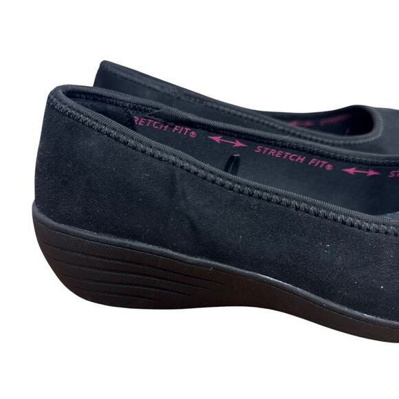 Skechers Kiss Smooch Black Air Cooled Memory Foam Slip On Wedge Shoes Womens 10 - Picture 12 of 16